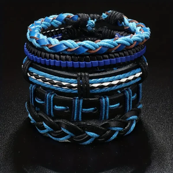 Set de cuero azul