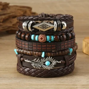 Set de pulseras para hombre