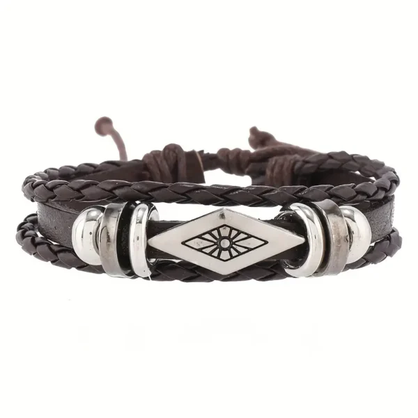 Pulsera pluma y cuentas turquesa - Imagen 5