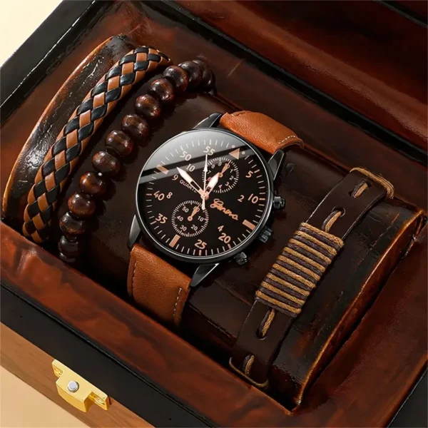 Conjunto de reloj y pulseras